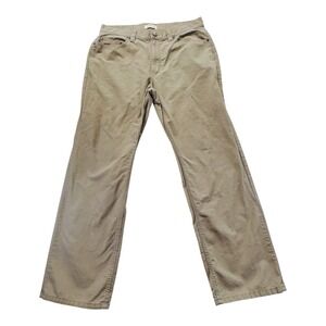Blue Mountain Khaki Work Pants Straight Leg Outdoor Brown Mens 36x32